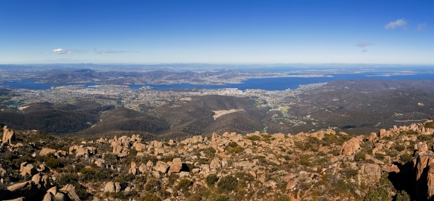 Hobart do Mt Wellington, Autocaravana de Aluguer de Hobart, Reserve Trailer e Autocaravana de Aluguer Tasmânia