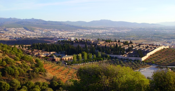 Vista de Granada, autocaravana de aluguer em Granada, Espanha