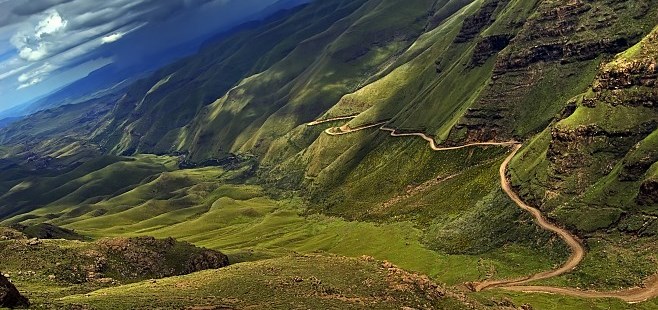 Sani Pass in Kwa-Zulu Natal, South Africa