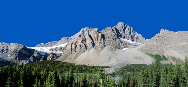 Crowfoot Mountain and Glacier, Banff National Park in Alberta, Canada Car Rental