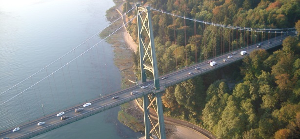 Lions Gate Bridge on the Sea to Sky Highway