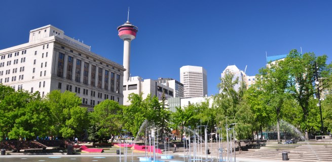 Olympic Plaza & Calgary Tower