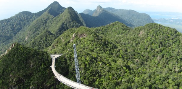 Cable Car Bridge at Langkawi, Malaysia