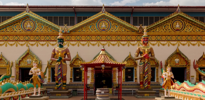 Wat Chaiya Mangkalaram Temple in Penang, Malaysia