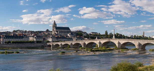 Blois on the River Loire in central France, car hire france