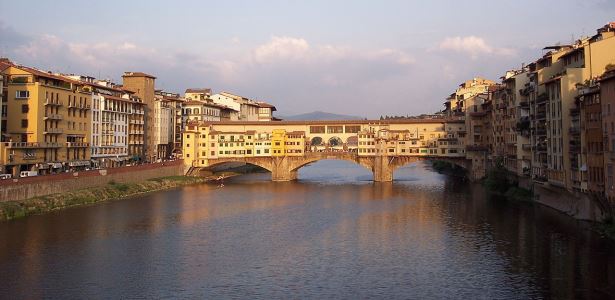 Ponte Vecchio over the River Arno in Florence, Italy