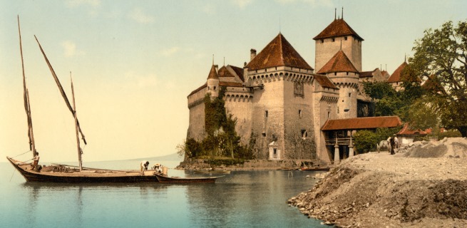 Chillon Castle Geneva Lake Switzerland