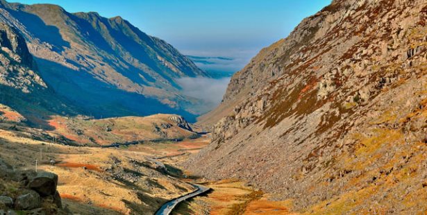 Llanberis Pass in Snowdonia National Park