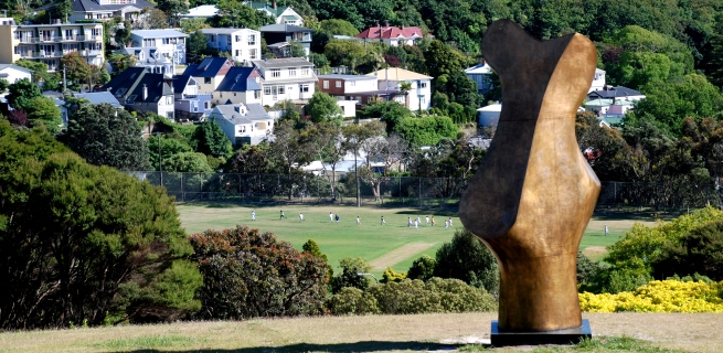 Bronze Form by Henry Moore, Wellington, New Zealand