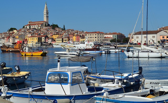 Rovinj fishing village on the Istrian Peninsula, Croatia