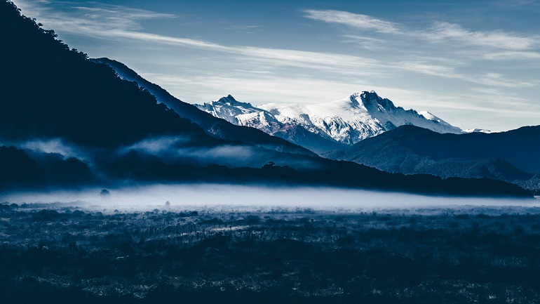 Canterbury Plain & Southern Alps, New Zealand