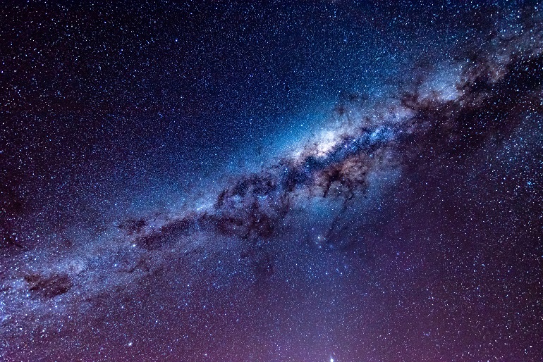 Stars in the Night Sky at Lake Tekapo, New Zealand