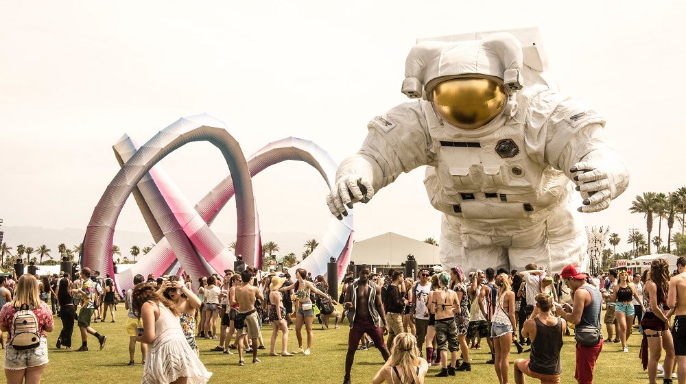 Coachella festival in Indio, California