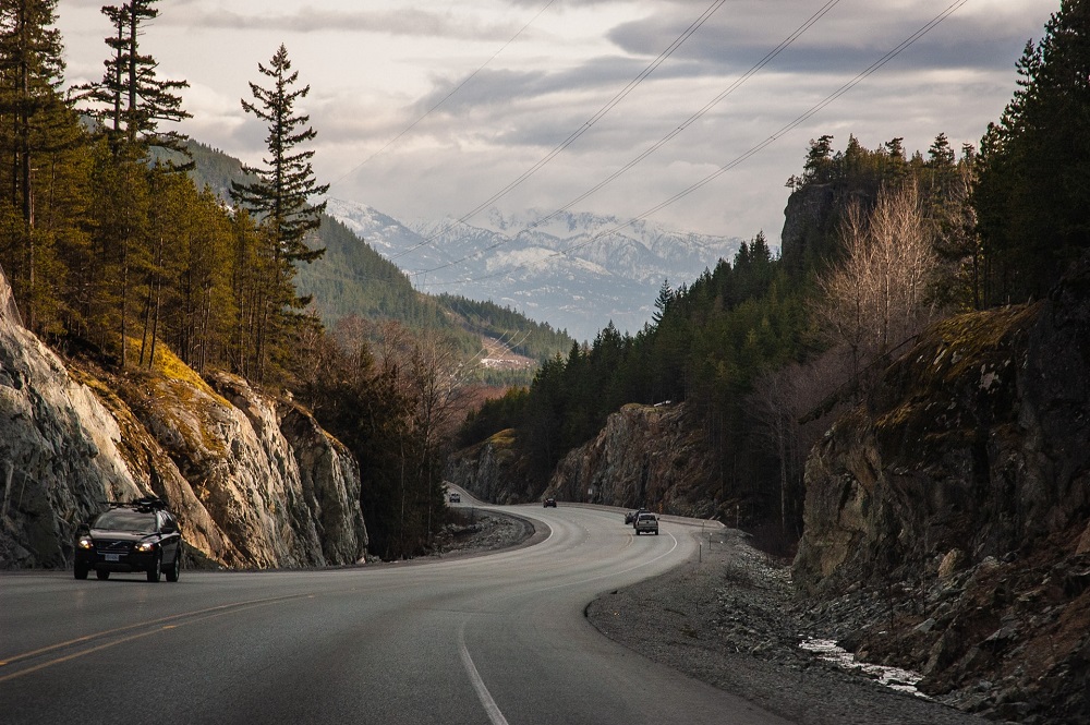 Sea to Sky Highway in British Columbia, Canada
