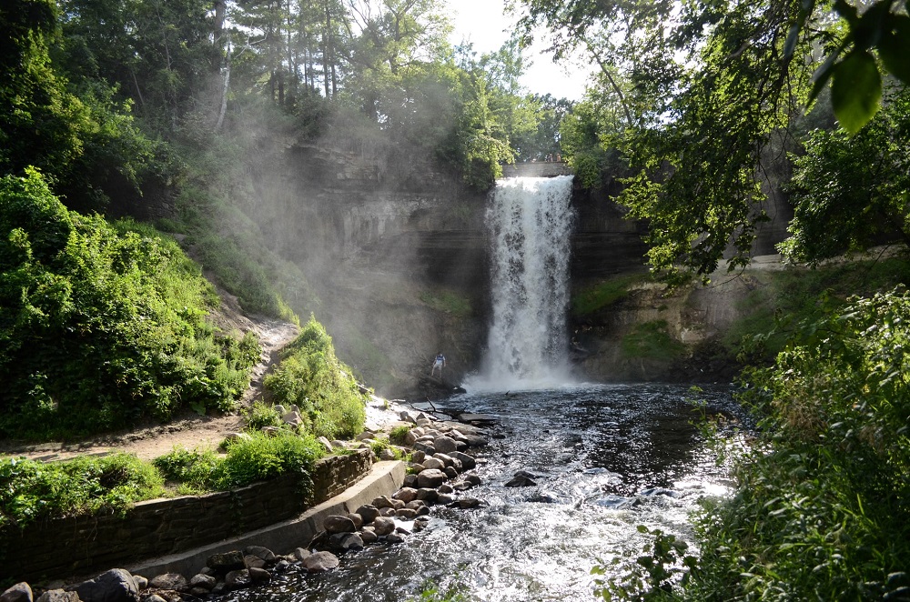 Minnehaha Falls near Minneapolis in Minnesota, USA