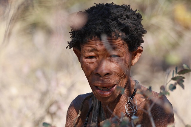 Bushman in Namibia,Campervan Holidays in Namibia’s Game Parks
