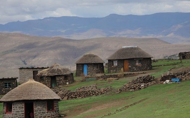 4x4 Campervan Rental in the Mountain Kingdom of Lesotho, village