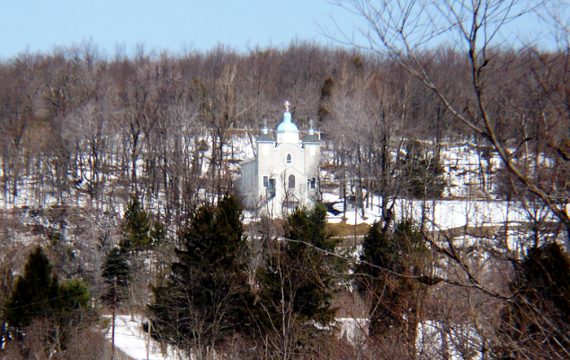 Centralia Ghost Town Campervan Stopover in Pennsylvania, Ukrainian Catholic Hillside Church, Winter