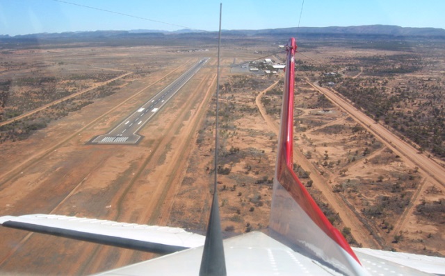Leaving Alice Springs Airport