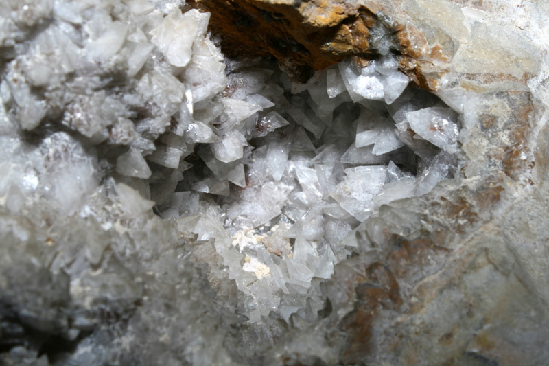Crystals in Jewel Cave National Monument - South Dakota National Parks Road Trip