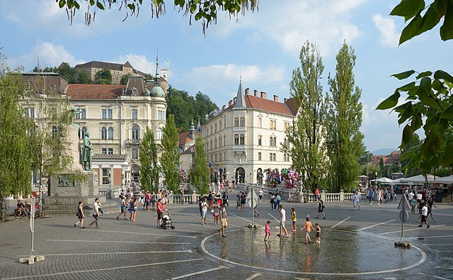 Prešeren Square, Ljubjana Motorhome Rental, Slovenia