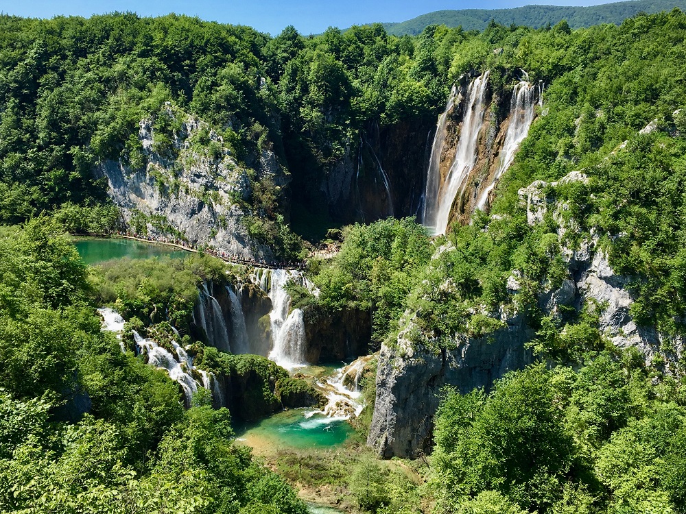 Plitvice Waterfalls in Krka National Park, Croatia