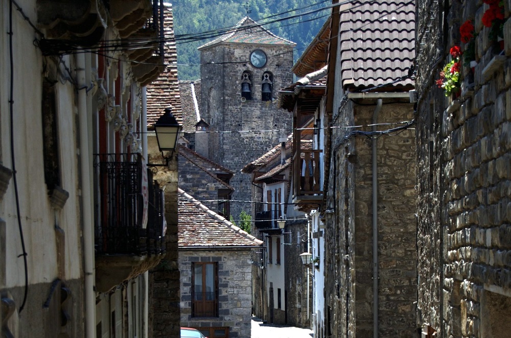 Ansó Village in Huesca, Spain
