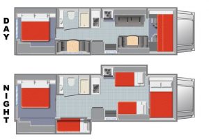 Mighty Campers Class C Floor Plan