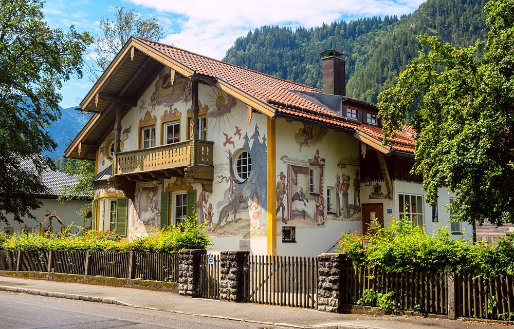 House of the Little Red Riding Hood, Oberammergau, Bavaria, Germany
