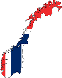 Norway Flag and country map