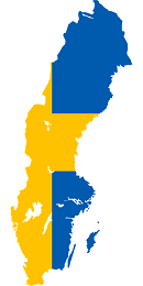 Sweden Flag and country map