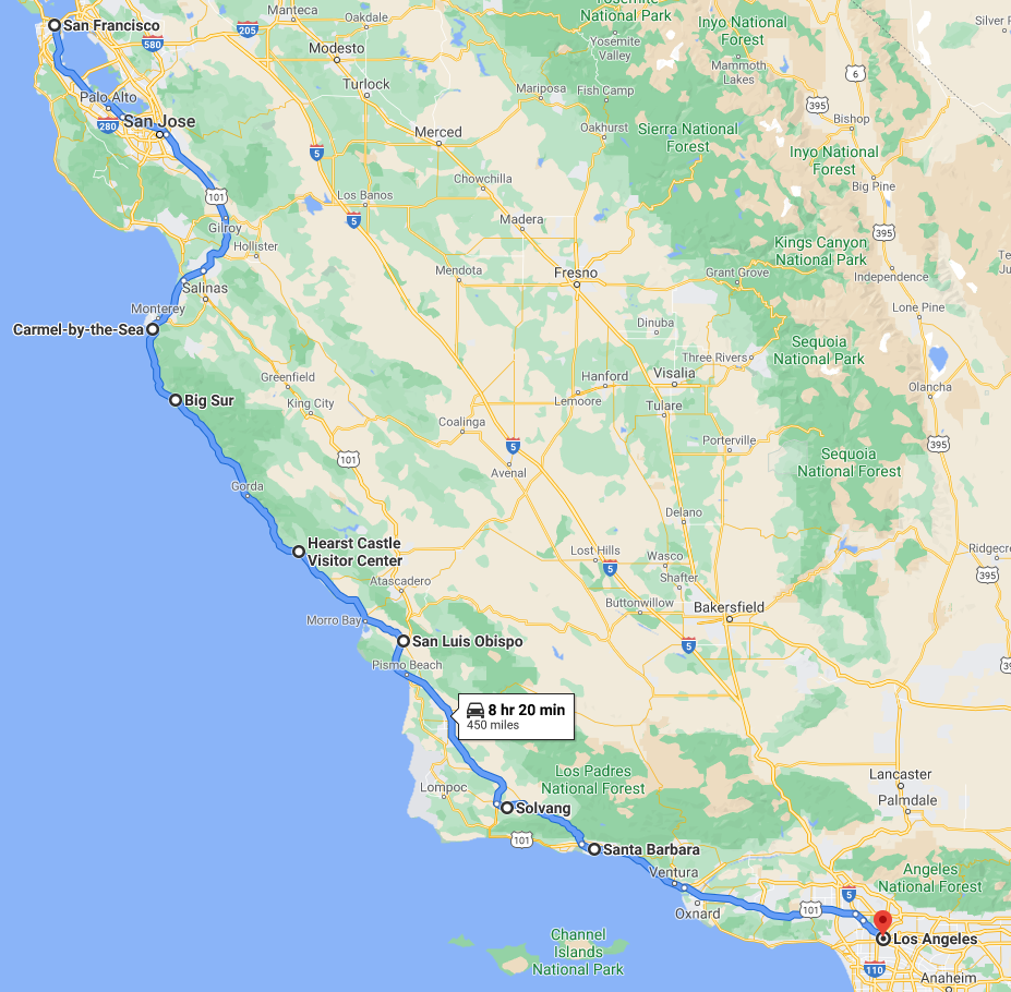 Pacific Coast: San Francisco to Los Angeles