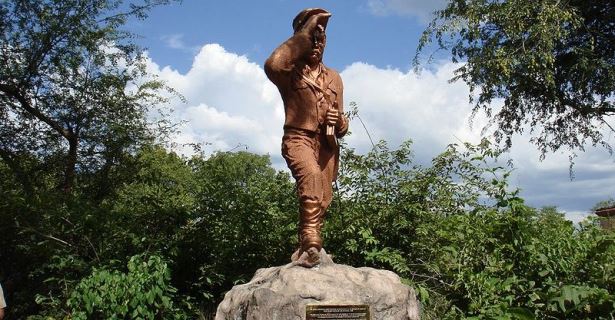 David Livingstone Statue,Livingstone 4WD Campervan Hire, Zambia,victoria falls