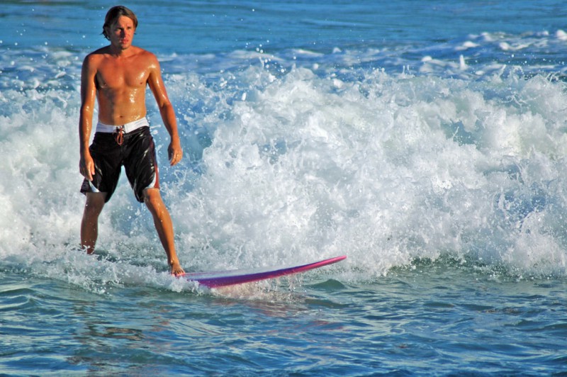 Cape Hatteras Beach vacation, surfer