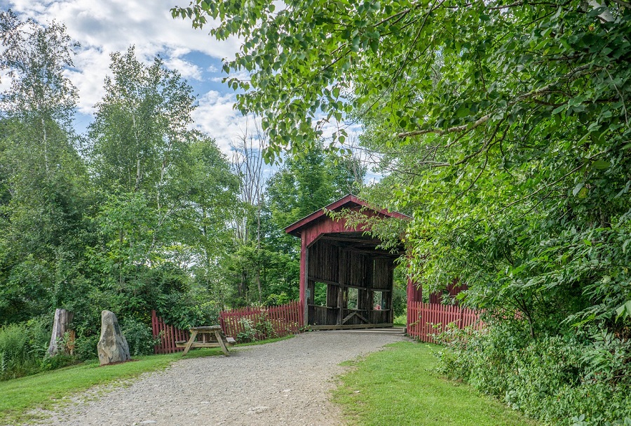 Vermont's Scenic Route 100 Byway, Covered Bridge