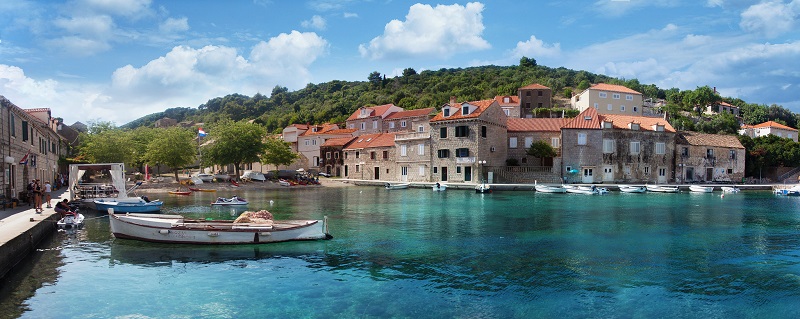 Zadar Motorhome Rental: Sudurad Harbour on the Dalmatian Coast Croatia