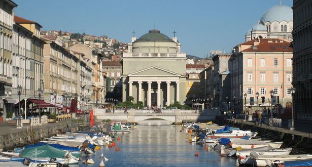 Sant Antonio Nuovo on the Grand Canal, Trieste Airport Motorhome Rental, Italy