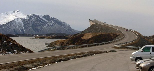 Top 5 Most Beautiful Coastal Roads in Europe, Storseisundet Bridge, Atlantic Road, Norway