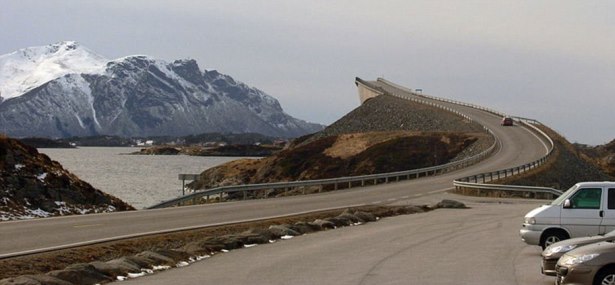 Traveling the Atlantic Road in Norway