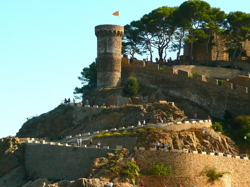 Costa Brava, Spain,Tossa del Mar Castle