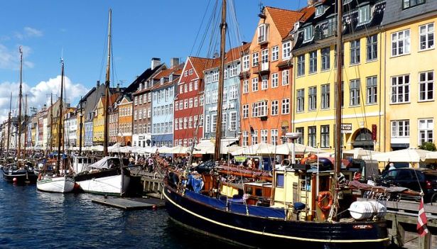 Nyhavn waterfront in Sweden