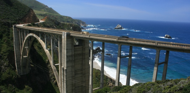 Ponte Bixby Creek, Big Sur, Califórnia, Campervan, Autocaravana, Trailer de aluguer de Los Angeles