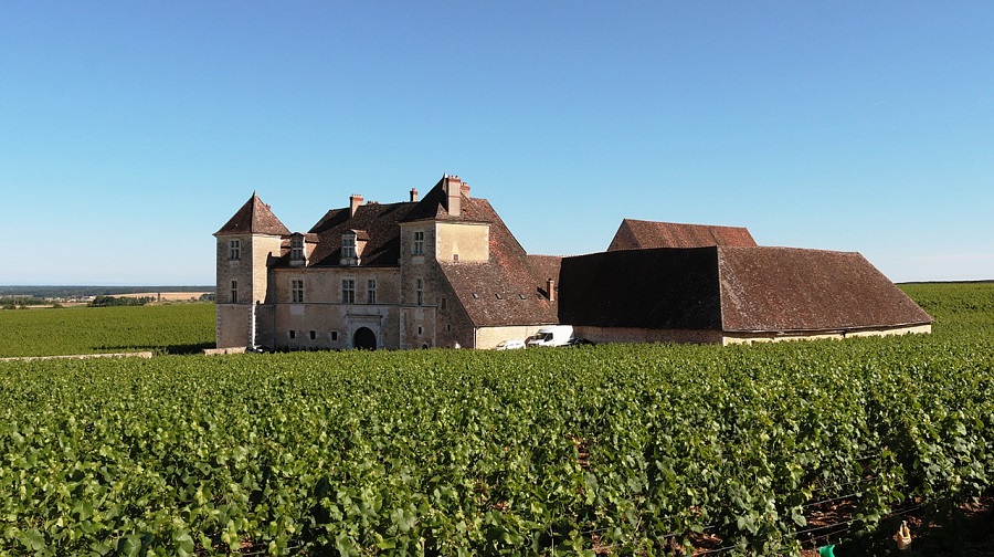 Acampamento nas regiões vinícolas de França, Chateau de Clos de Vougeot, Borgonha