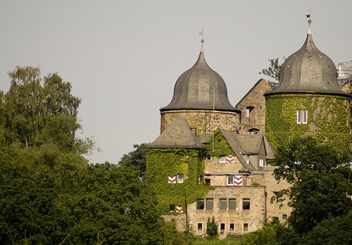 Castelo de Sababurgo (Castelo da Bela Adormecida), viagem cênica na Estrada Fairy Tale