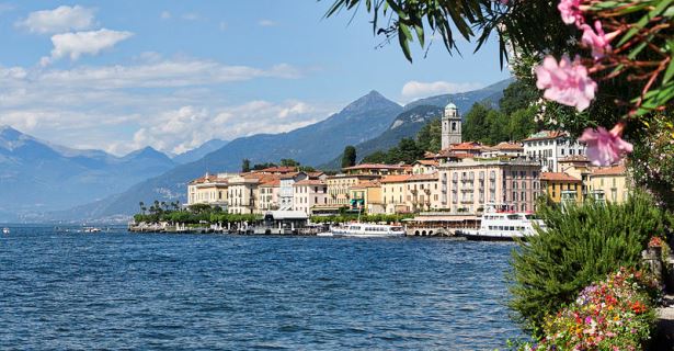 Bellagio no Lago de Como, na Lombardia, Autocaravana de aluguer em Milão