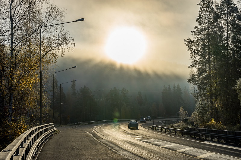 芬兰赫尔辛基房车租赁, 芬兰秋天的雾